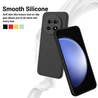 For Huawei nova 15 Max Solid Color Liquid Silicone Dropproof Full Coverage Phone Case - Black - EDA005228325C