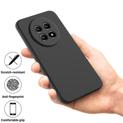 For Huawei nova 15 Max Solid Color Liquid Silicone Dropproof Full Coverage Phone Case - Black - EDA005228325C