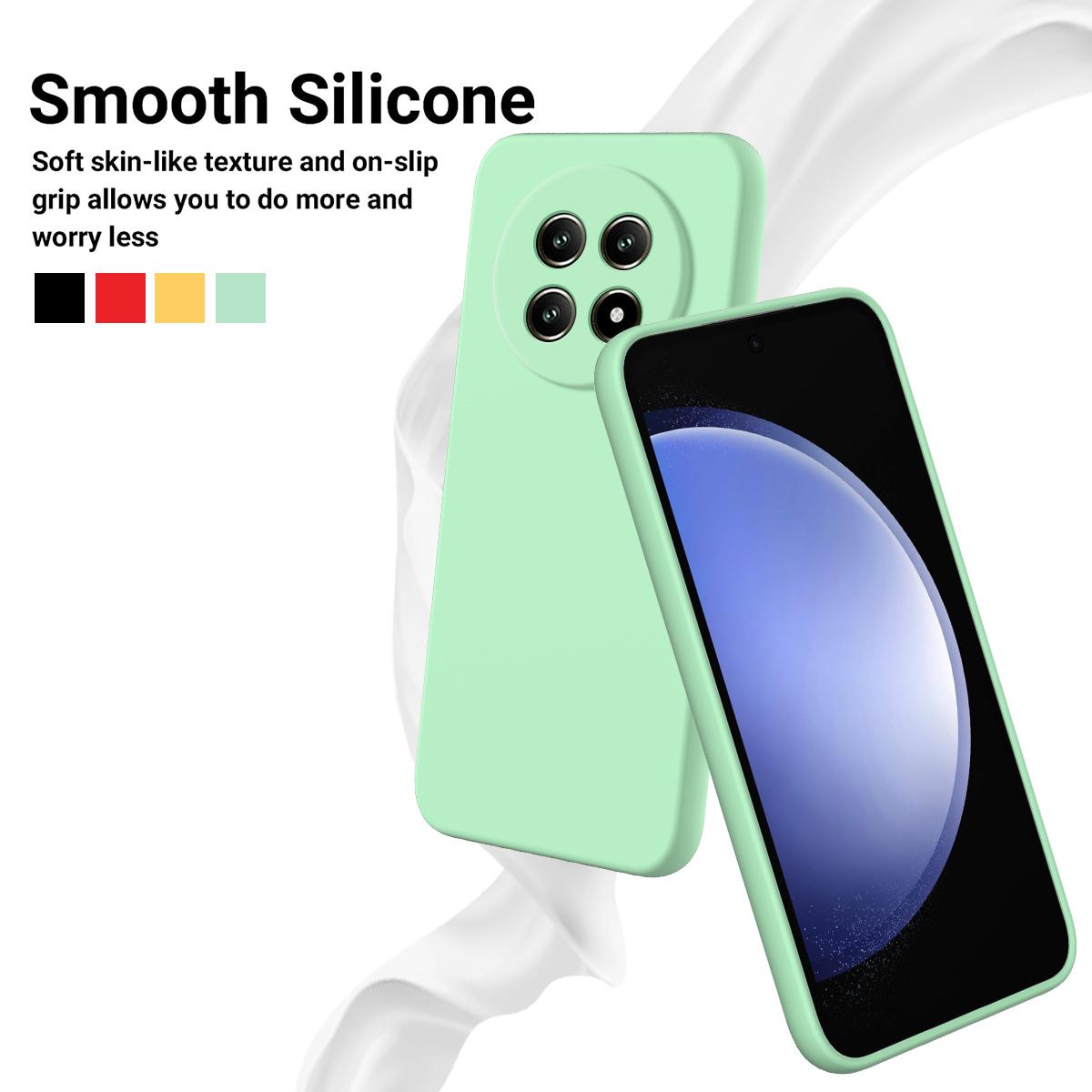 For Huawei nova 15 Max Solid Color Liquid Silicone Dropproof Full Coverage Phone Case - Green - EDA005228325D