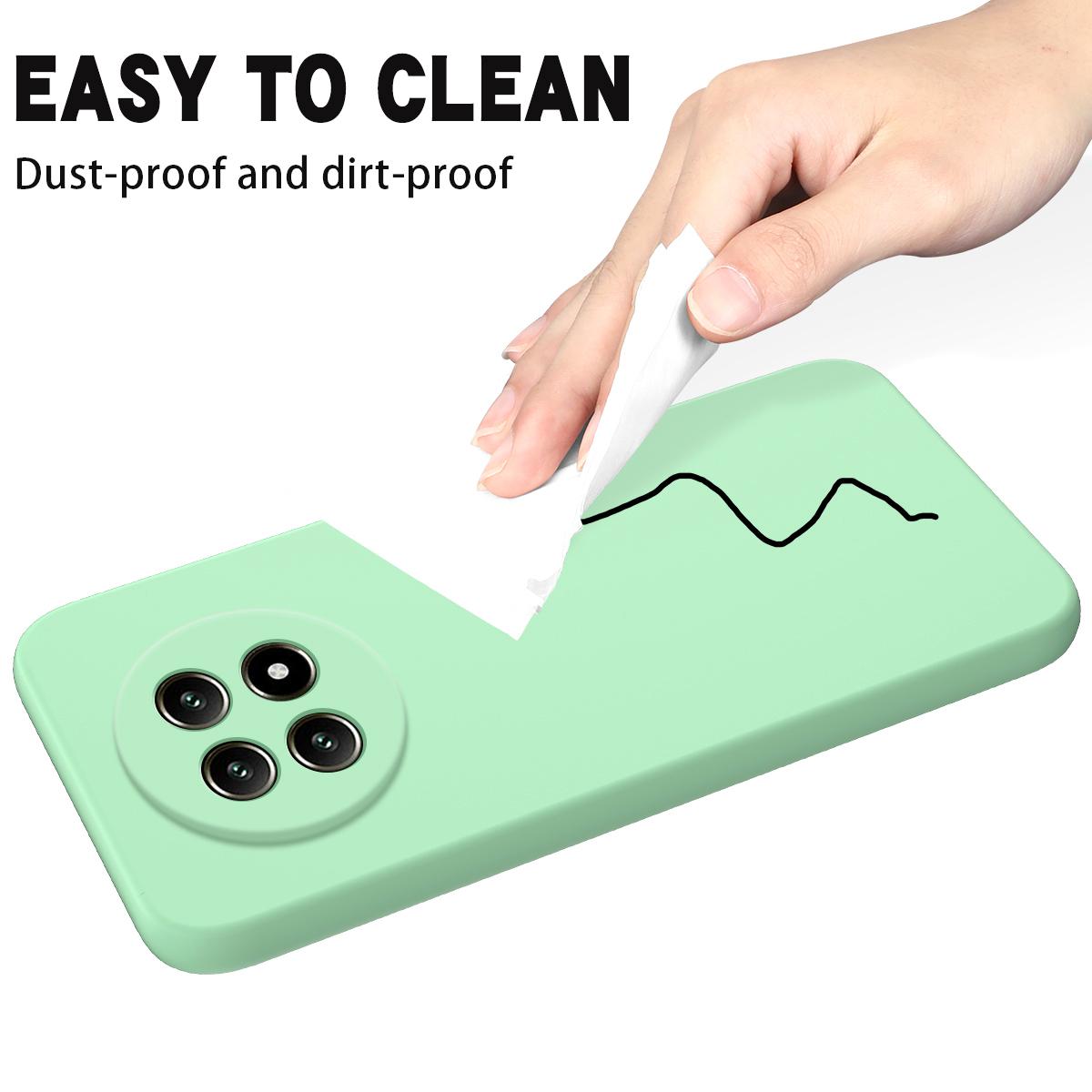 For Huawei nova 15 Max Solid Color Liquid Silicone Dropproof Full Coverage Phone Case - Green - EDA005228325D