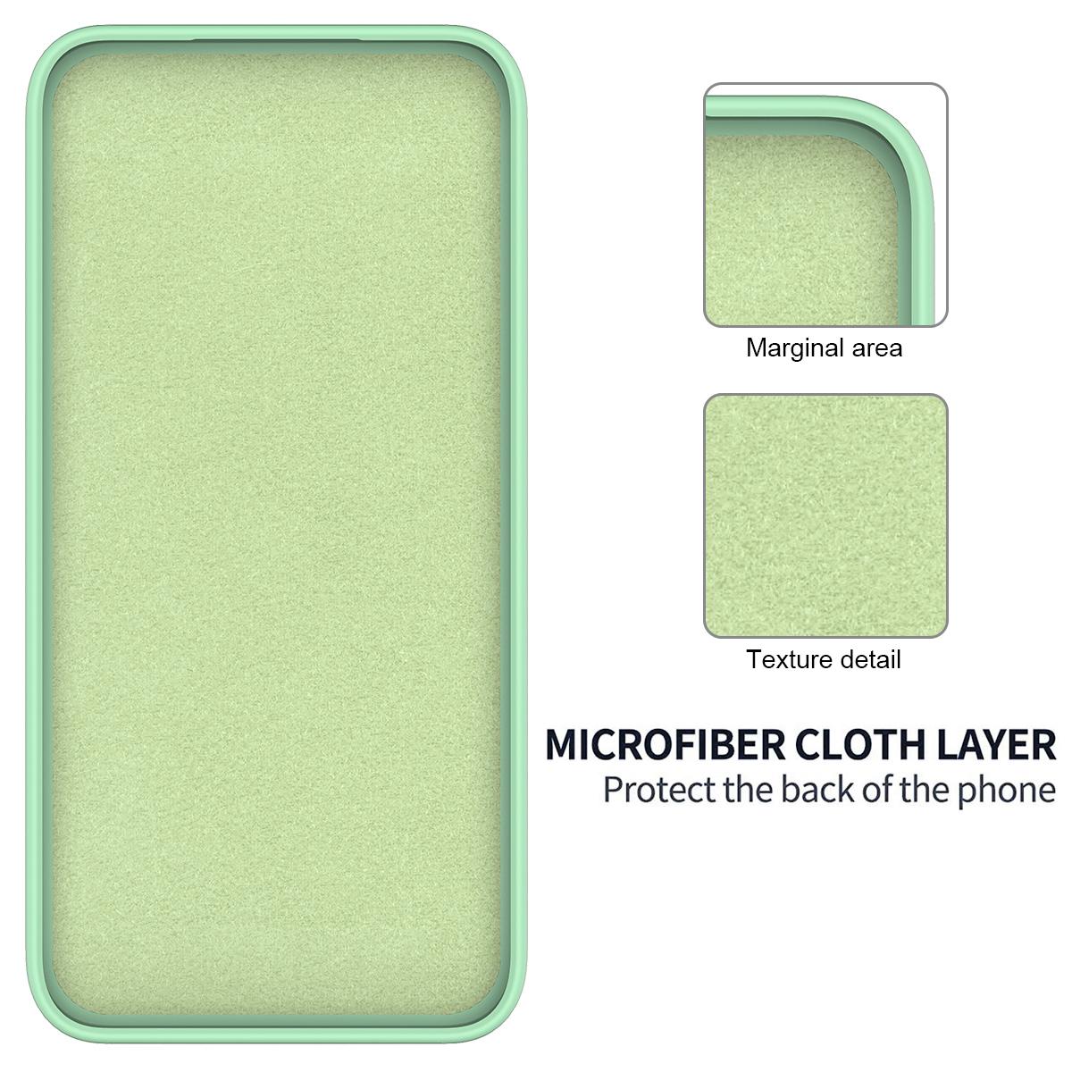 For Huawei nova 15 Max Solid Color Liquid Silicone Dropproof Full Coverage Phone Case - Green - EDA005228325D