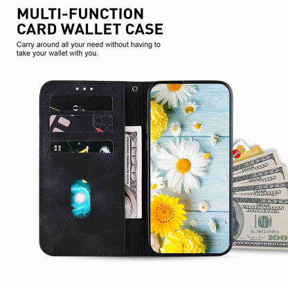 For OnePlus Nord 6 5G / Turbo 6 / Turbo 6V Lily Embossed Leather Phone Case - Black - EDA005239720F