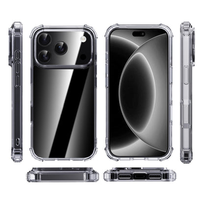 For iPhone 18 Pro / 17 Pro iPAKY Crystal Clear Series Shockproof PC + TPU Protective Phone Case - Transparent - EDA005286611A