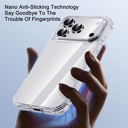 For iPhone 18 Pro / 17 Pro iPAKY Crystal Clear Series Shockproof PC + TPU Protective Phone Case - Transparent - EDA005286611A