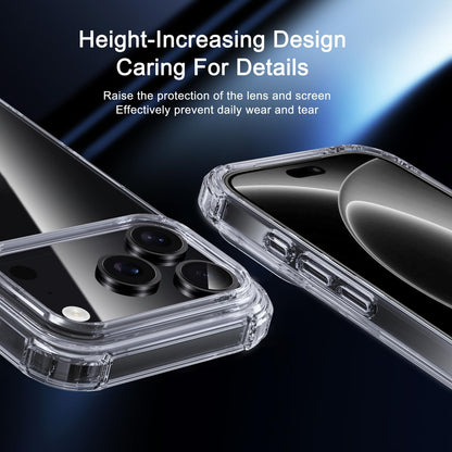 For iPhone 18 Pro / 17 Pro iPAKY Crystal Clear Series Shockproof PC + TPU Protective Phone Case - Transparent - EDA005286611A