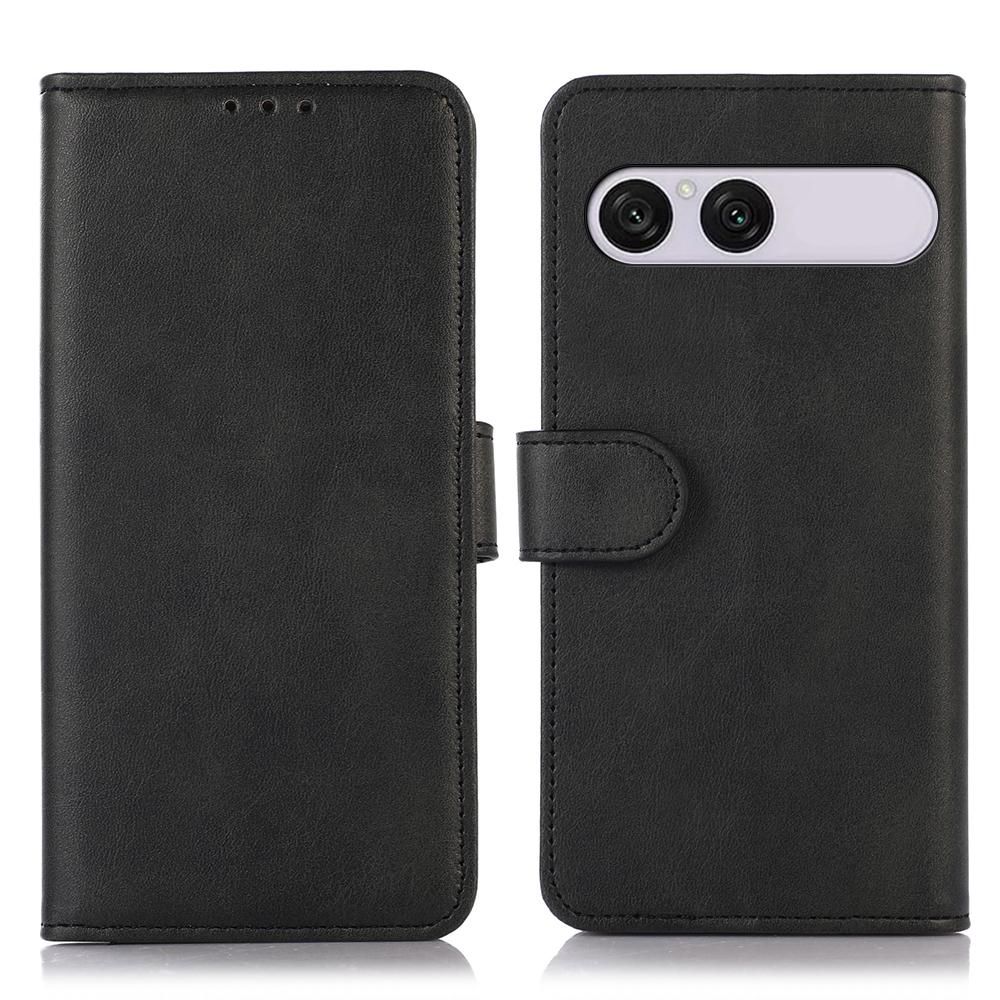 For Sony Xperia 10 VIII / 10 VII Cow Texture Leather Phone Case - Black - EDA005317705A