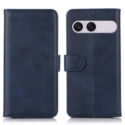 For Sony Xperia 10 VIII / 10 VII Cow Texture Leather Phone Case - Blue - EDA005317705B