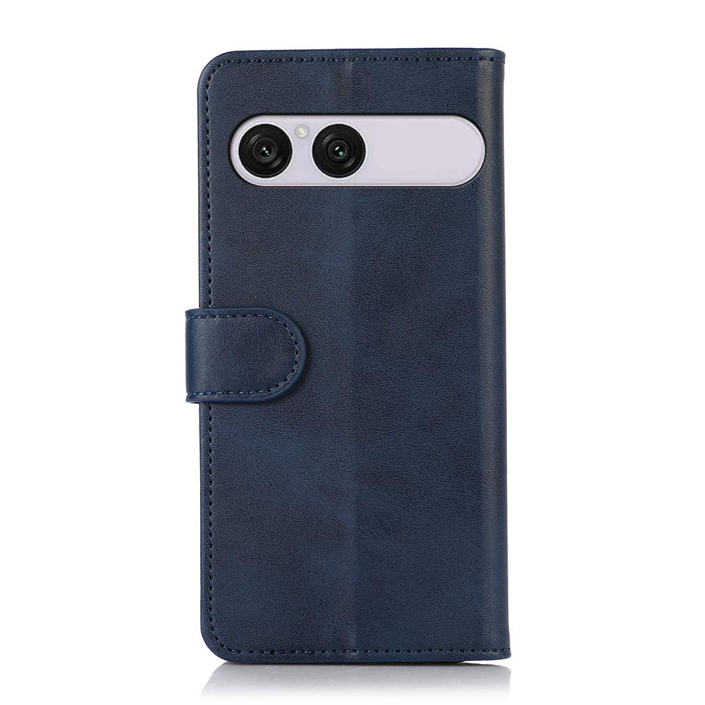 For Sony Xperia 10 VIII / 10 VII Cow Texture Leather Phone Case - Blue - EDA005317705B