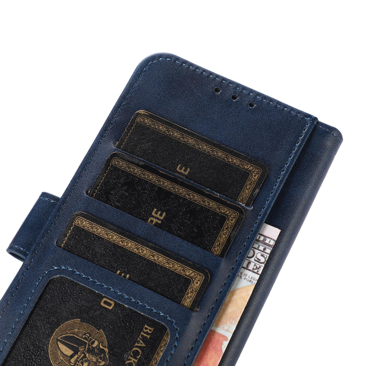 For Sony Xperia 10 VIII / 10 VII Cow Texture Leather Phone Case - Blue - EDA005317705B