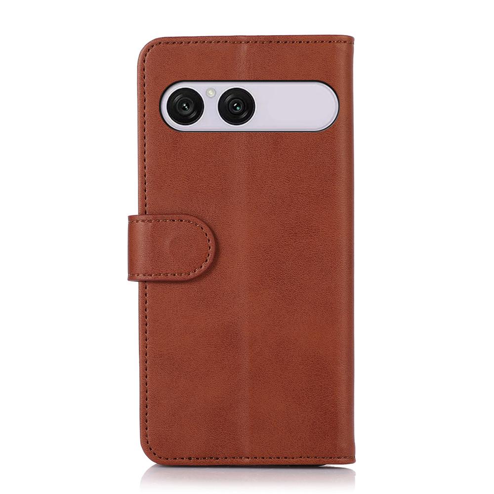 For Sony Xperia 10 VIII / 10 VII Cow Texture Leather Phone Case - Brown - EDA005317705D