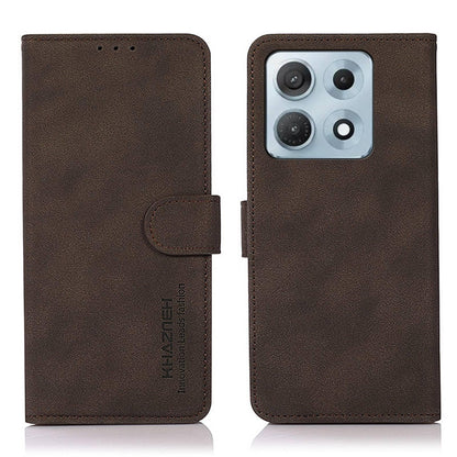 For Motorola Edge 70 Max 5G KHAZNEH Matte Texture Leather Phone Case(Brown)