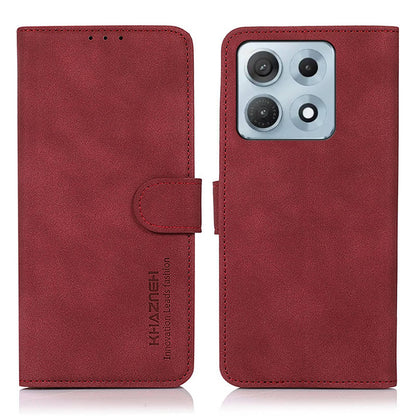 For Motorola Edge 70 Max 5G KHAZNEH Matte Texture Leather Phone Case(Red)