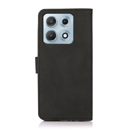For Motorola Edge 70 Max 5G KHAZNEH Matte Texture Leather Phone Case(Black)