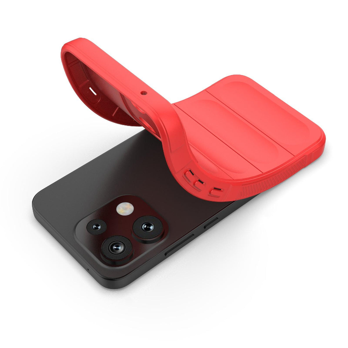 For OPPO Reno16 F 5G Global Magic Shield TPU + Flannel Phone Case - White - EDA005399035A