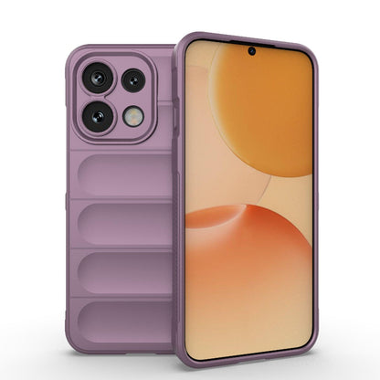 For OPPO Reno16 F 5G Global Magic Shield TPU + Flannel Phone Case - Purple - EDA005399035C