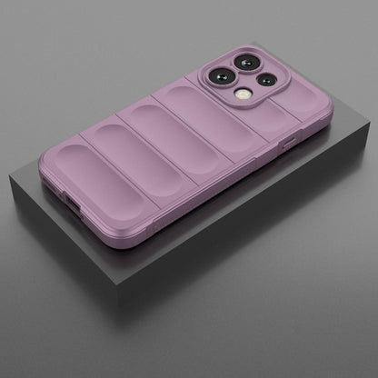 For OPPO Reno16 F 5G Global Magic Shield TPU + Flannel Phone Case - Purple - EDA005399035C