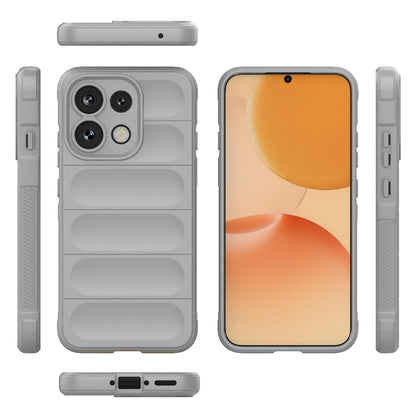 For OPPO Reno16 F 5G Global Magic Shield TPU + Flannel Phone Case - Grey - EDA005399035H