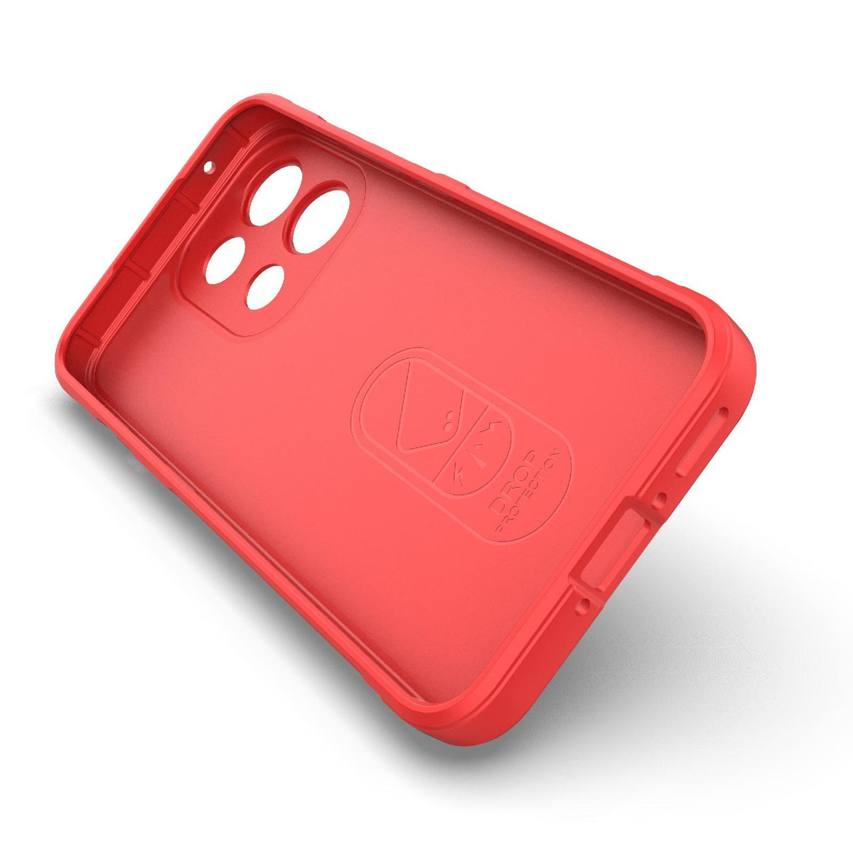 For OPPO Reno16 F 5G Global Magic Shield TPU + Flannel Phone Case - Red - EDA005399035I