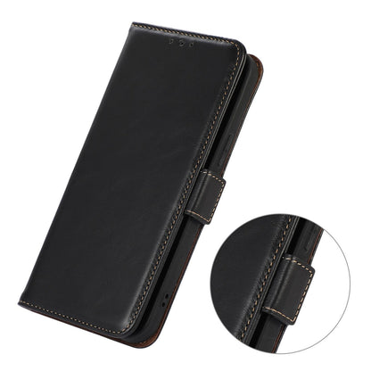 For Motorola Edge 70 Max 5G Magnetic Crazy Horse Texture Genuine Leather RFID Phone Case(Black)