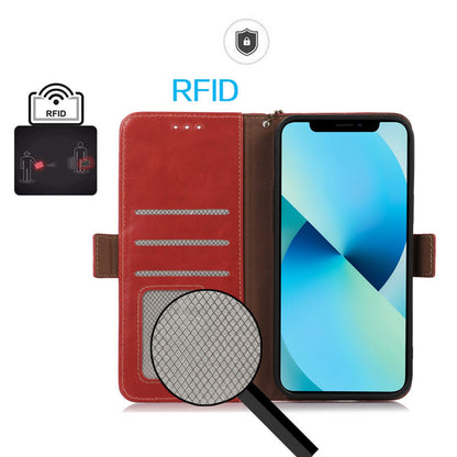 For Motorola Edge 70 Max 5G Magnetic Crazy Horse Texture Genuine Leather RFID Phone Case(Red)