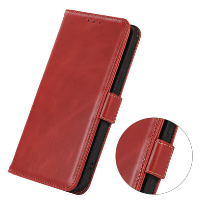 For Motorola Edge 70 Max 5G Magnetic Crazy Horse Texture Genuine Leather RFID Phone Case(Red)