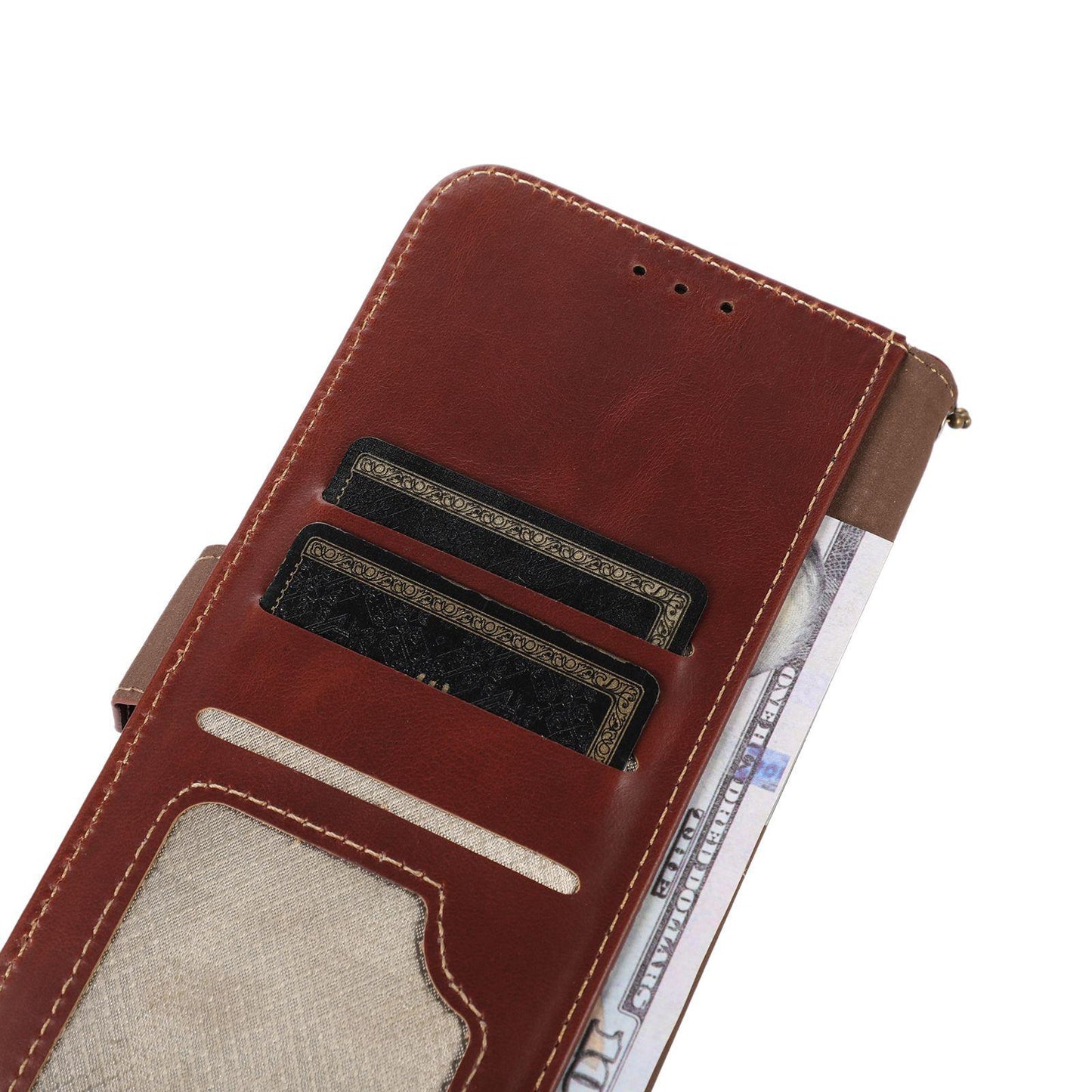 For Motorola Edge 70 Max 5G Magnetic Crazy Horse Texture Genuine Leather RFID Phone Case(Brown)