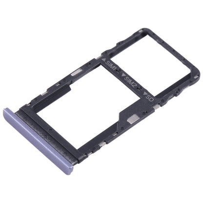 For TCL 40 XE Original SIM + Micro SD Card Tray(Purple)