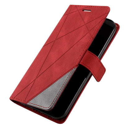 For Sony Xperia 10 VII Skin Feel Splicing Leather Phone Case(Red)