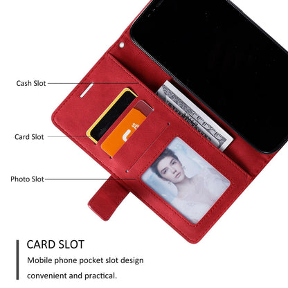 For Sony Xperia 10 VII Skin Feel Splicing Leather Phone Case(Red)