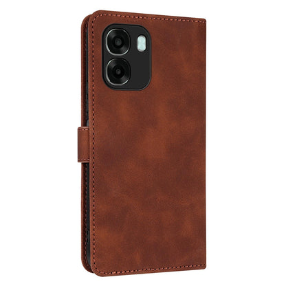 For OPPO A6x 5G / A6 5G Global AZNS Skin Feel Calf Texture Flip Leather Phone Case(Brown)