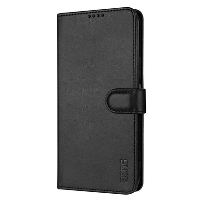 For OPPO A6x 5G / A6 5G Global AZNS Skin Feel Calf Texture Flip Leather Phone Case(Black)