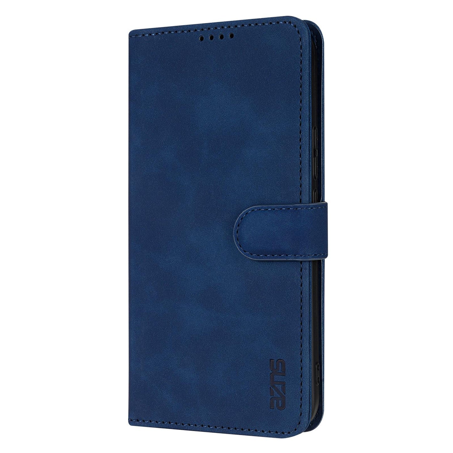 For OPPO Reno16 Pro 5G Global AZNS Skin Feel Calf Texture Flip Leather Phone Case(Blue)