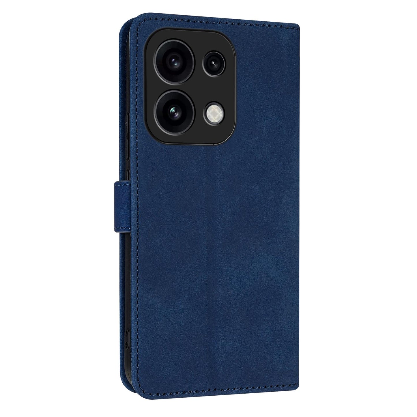 For OPPO Reno16 Pro 5G Global AZNS Skin Feel Calf Texture Flip Leather Phone Case(Blue)