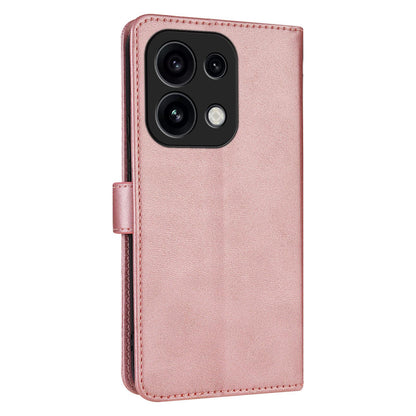 For OPPO Reno16 Pro 5G Global AZNS Skin Feel Calf Texture Flip Leather Phone Case(Rose Gold)