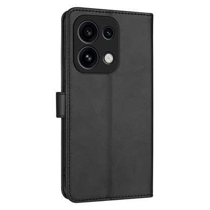 For OPPO Reno16 Pro 5G Global AZNS Skin Feel Calf Texture Flip Leather Phone Case(Black)