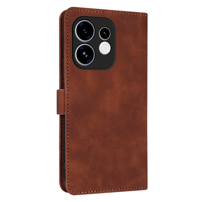 For OPPO Reno16 5G Global AZNS Skin Feel Calf Texture Flip Leather Phone Case(Brown)