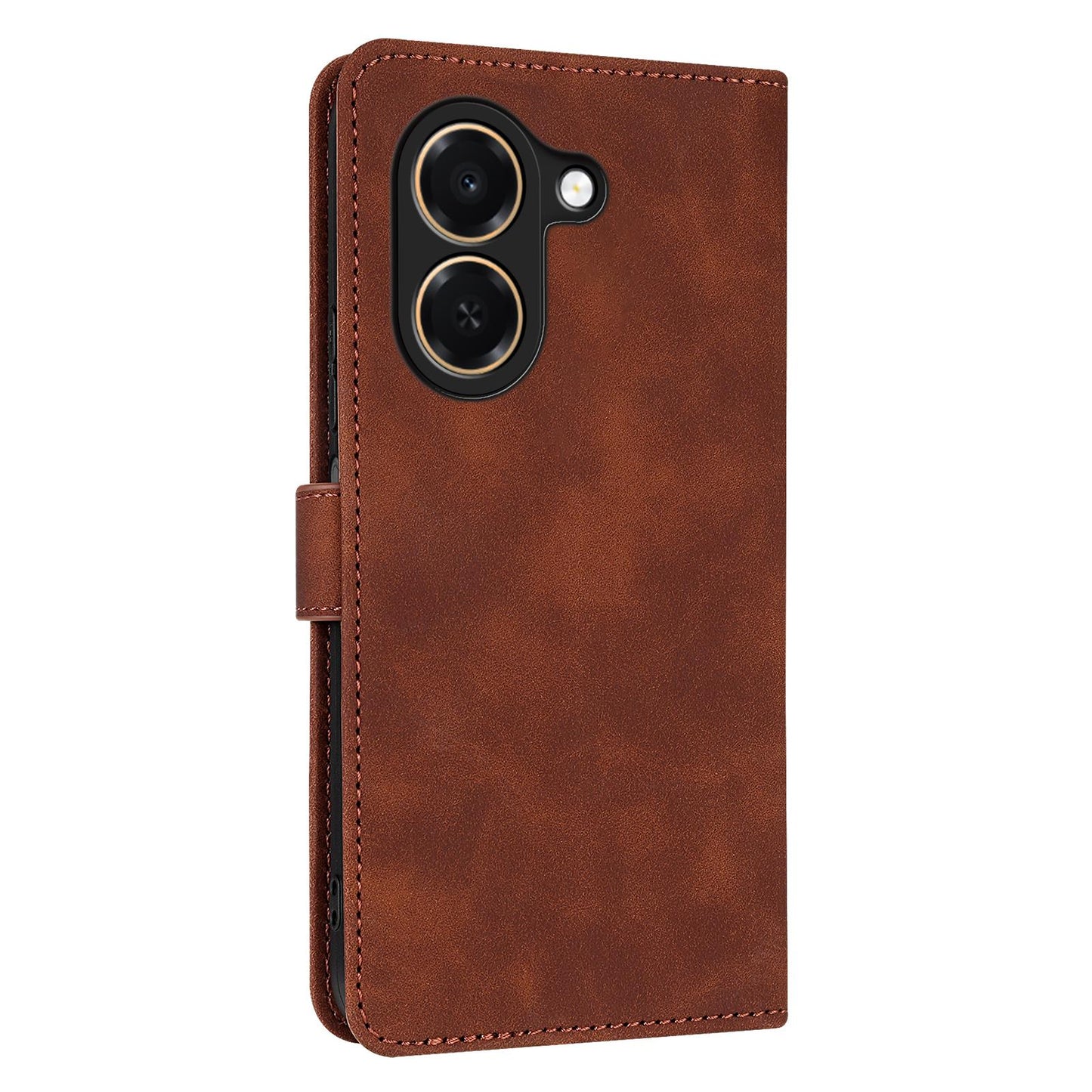 For Honor Play 80 Plus 5G AZNS Skin Feel Calf Texture Flip Leather Phone Case(Brown)