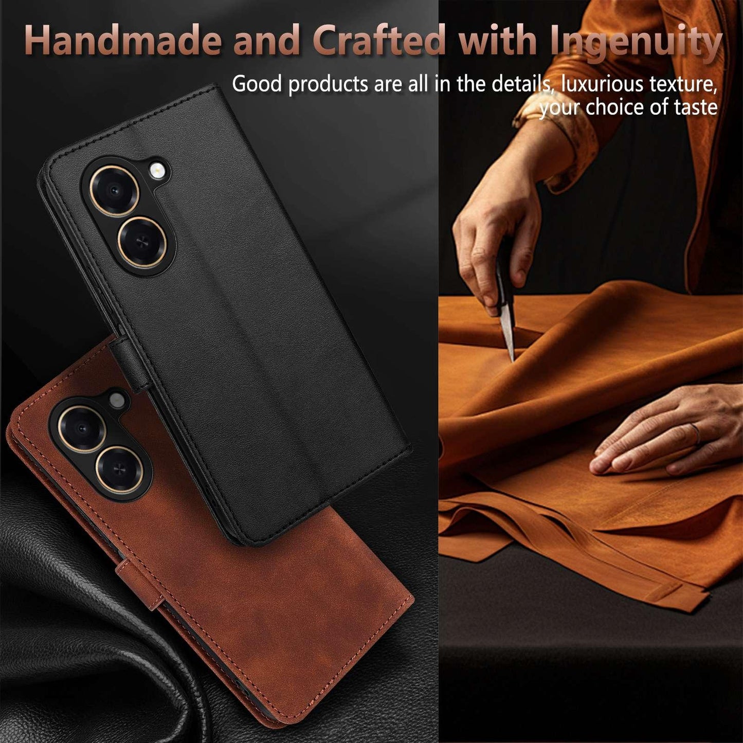 For Honor Play 80 Plus 5G AZNS Skin Feel Calf Texture Flip Leather Phone Case(Rose Gold)