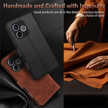 For Honor 600 Lite Global AZNS Skin Feel Calf Texture Flip Leather Phone Case(Brown)