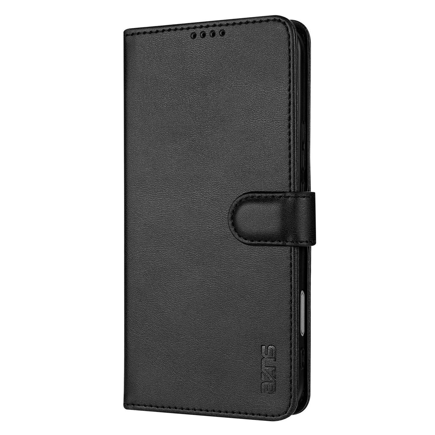 For Honor 600 Lite Global AZNS Skin Feel Calf Texture Flip Leather Phone Case(Black)