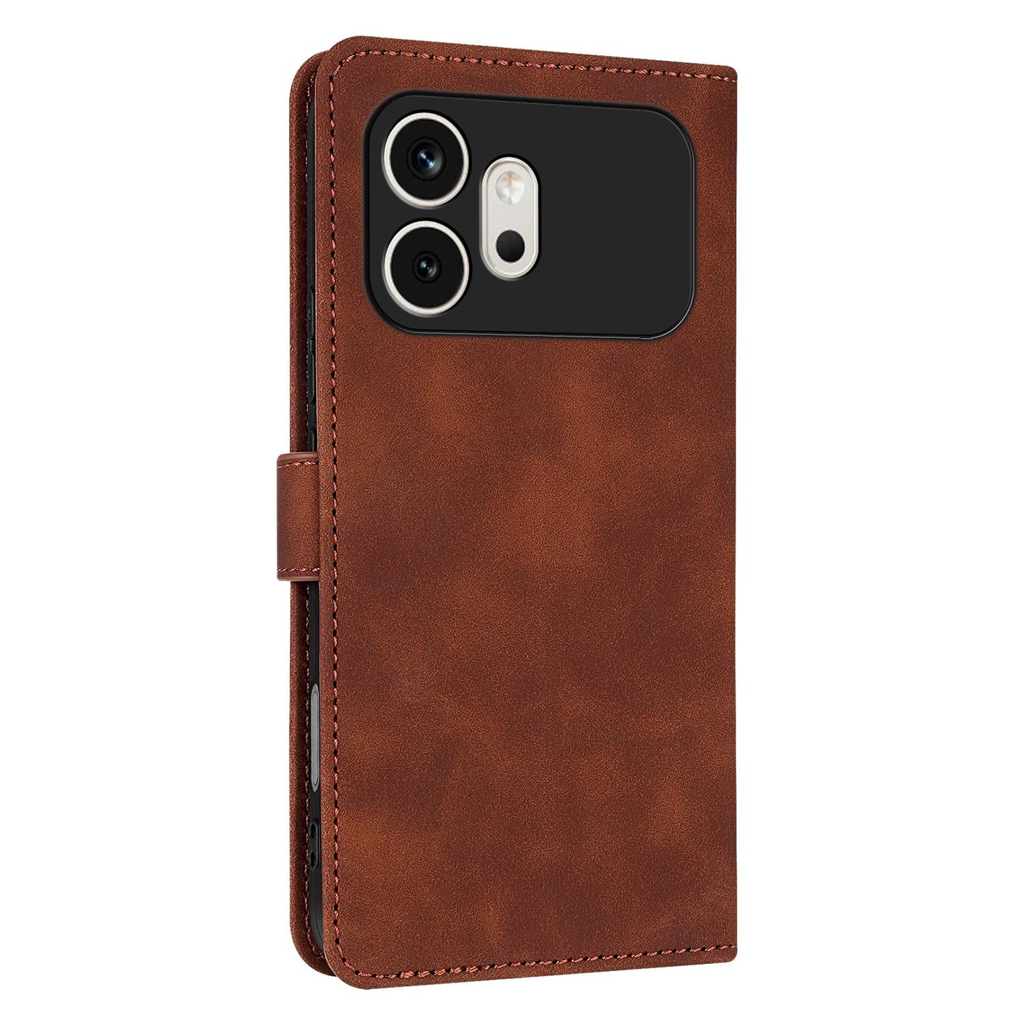 For Honor 600 Global AZNS Skin Feel Calf Texture Flip Leather Phone Case(Brown)