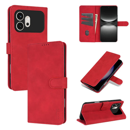 For Honor 600 Global AZNS Skin Feel Calf Texture Flip Leather Phone Case(Red)