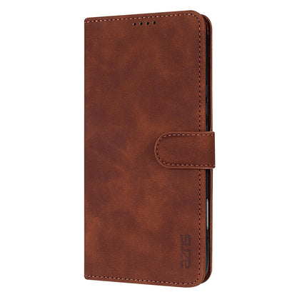 For Honor 600 Pro Global AZNS Skin Feel Calf Texture Flip Leather Phone Case(Brown)