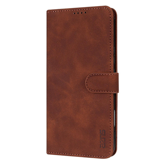 For Honor 600 Pro Global AZNS Skin Feel Calf Texture Flip Leather Phone Case(Brown)