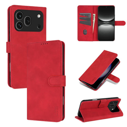 For Honor 600 Pro Global AZNS Skin Feel Calf Texture Flip Leather Phone Case(Red)