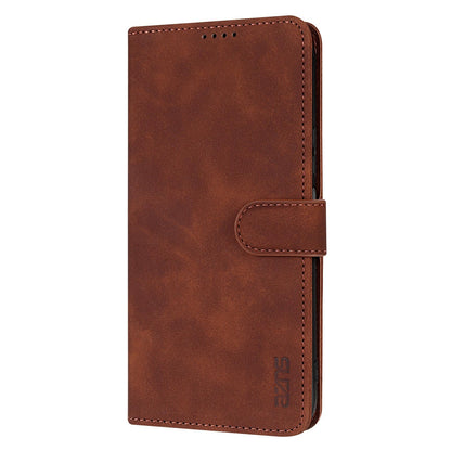 For Honor Play 10T 5G/400 Smart 5G AZNS Skin Feel Calf Texture Flip Leather Phone Case(Brown)