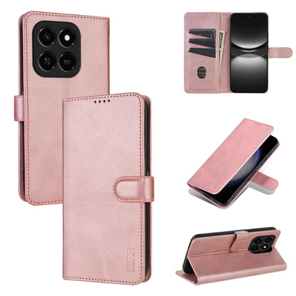 For Honor Play 10T 5G/400 Smart 5G AZNS Skin Feel Calf Texture Flip Leather Phone Case(Rose Gold)