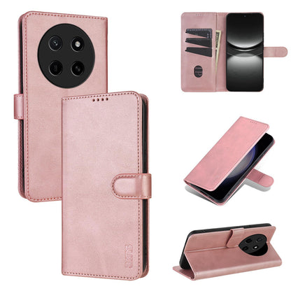 For Honor X80 Pro Max 5G AZNS Skin Feel Calf Texture Flip Leather Phone Case(Rose Gold)