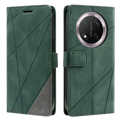 For Honor X9c / Magic7 Lite Skin Feel Splicing Leather Phone Case(Green)