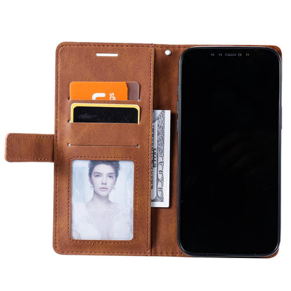 For Honor X9c / Magic7 Lite Skin Feel Splicing Leather Phone Case(Brown)